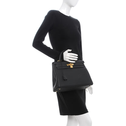 Hermes Togo Kelly Retourne 32 Black 3 of 38
