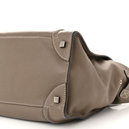 Celine Drummed Calfskin Mini Luggage Souris 10 of 11