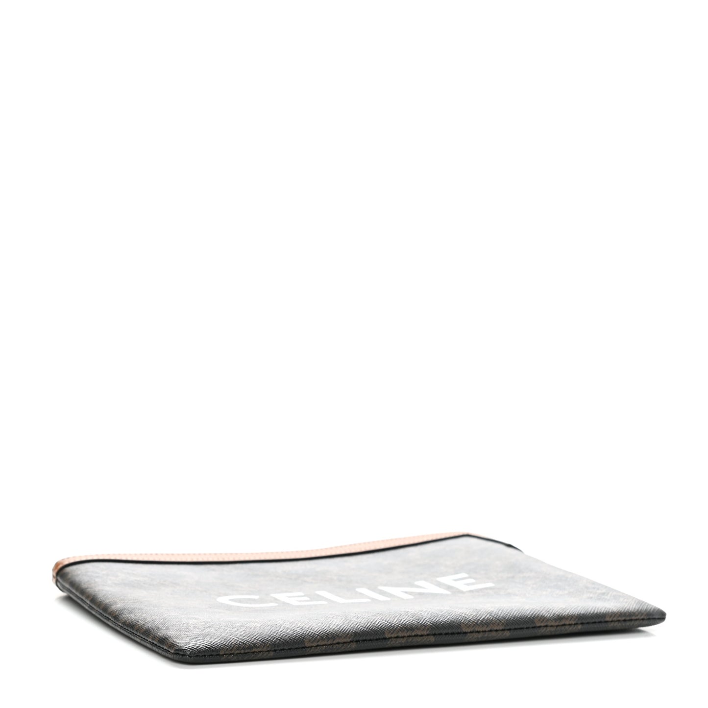 Triomphe Canvas Lambskin Small Pouch Tan