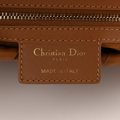 Christian Dior Calfskin Whipstitch Saddle Bag Brown 6 of 11