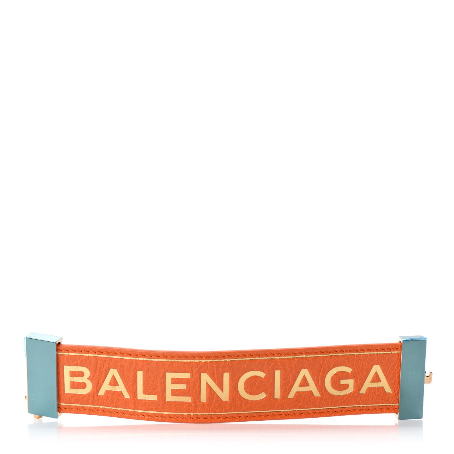 Balenciaga Agneau Logo Blanket Bracelet Sanguine 4 of 6
