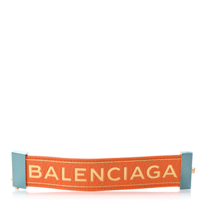 Balenciaga Agneau Logo Blanket Bracelet Sanguine 4 of 6