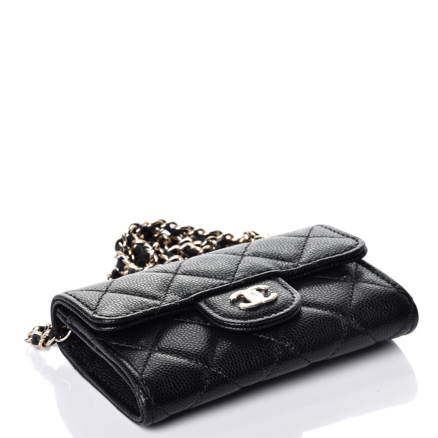 Chanel Caviar Quilted Flap Classic Belt Bag Black 4 of 9