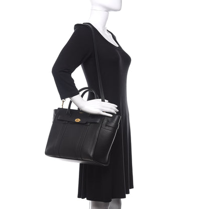 Mulberry Classic Grain Small Bayswater Zip Tote Black 2 of 8