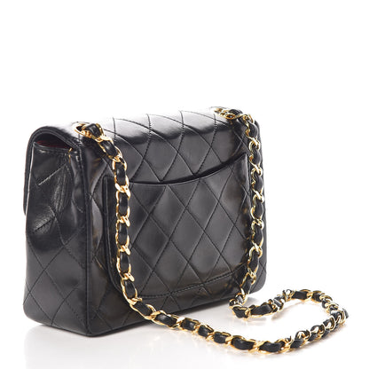 Chanel Lambskin Quilted Mini Square Flap Black 3 of 11