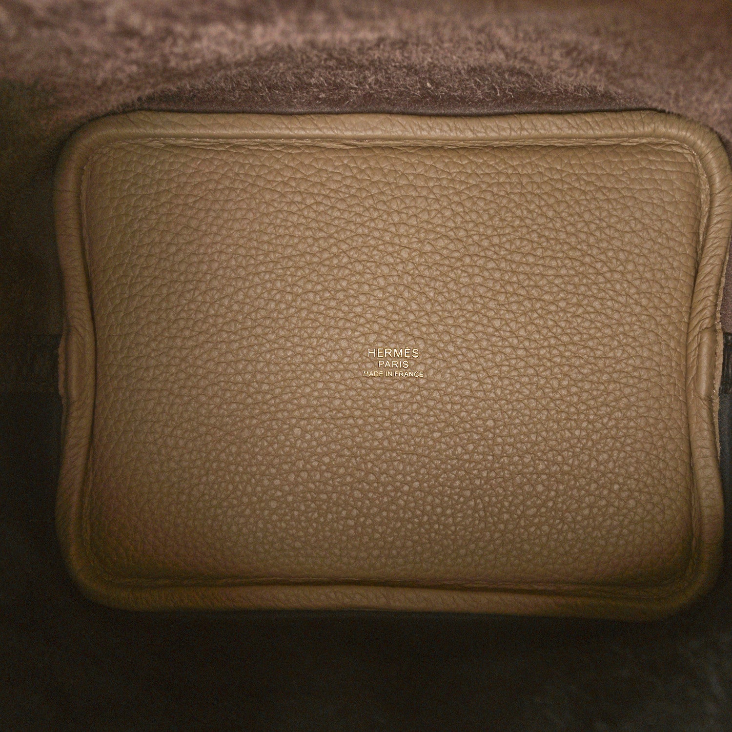 Hermes Taurillon Clemence Casaque Picotin Lock 18 PM Ebene Black Etoupe 5 of 9