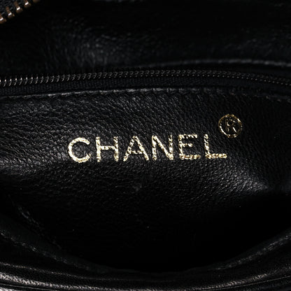 Chanel Lambskin Quilted CC Tassel Flap Camera Case Black 5 of 9