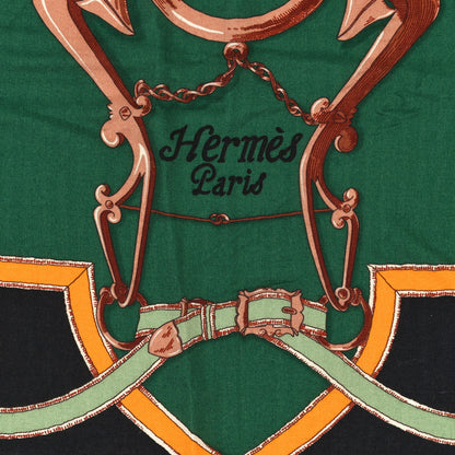 Hermes Cashmere Silk L Instruction Du Roy Shawl 140 2 of 3