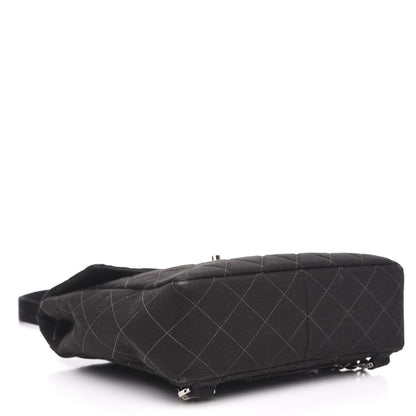 Chanel Jersey Quilted Backpack Black 3 of 14