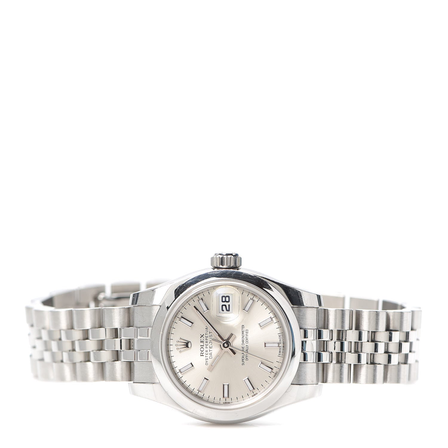 Rolex Stainless Steel 26mm Oyster Perpetual Datejust Watch Silver 179160 2 of 7