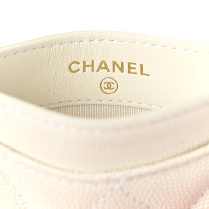 Chanel Caviar Quilted Card Holder White 6 of 8