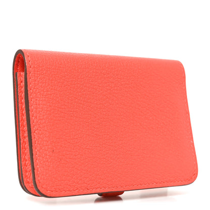 Hermes Togo Dogon Card Case Capucine 3 of 7