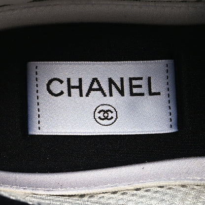 Chanel Velvet Calfskin Mixed Fibers CC Sneakers 40 Black 8 of 8