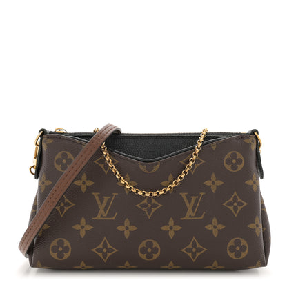 Louis Vuitton Monogram Pallas Clutch Black 1 of 14