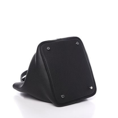 Hermes Taurillon Clemence Picotin Lock 22 MM Black 3 of 10