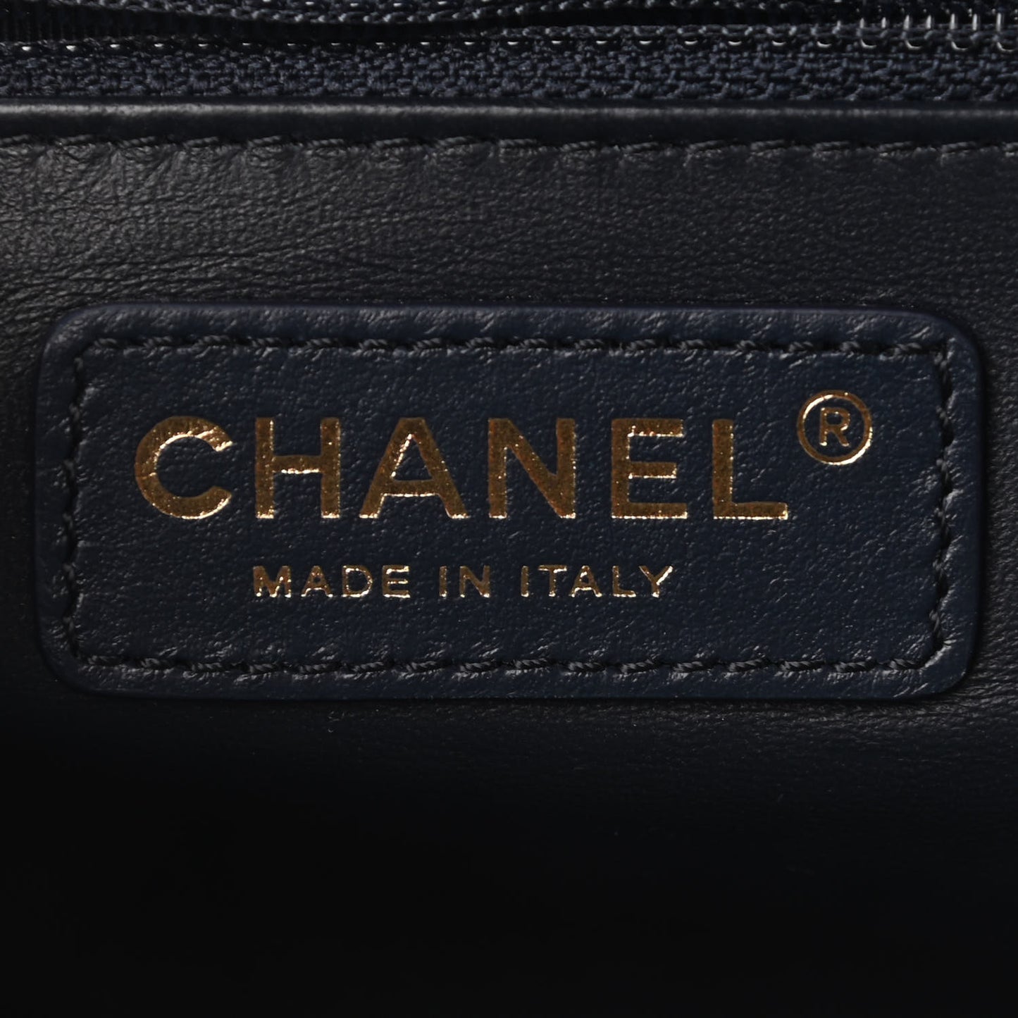 Lambskin Quilted Easy Carry Flap Navy