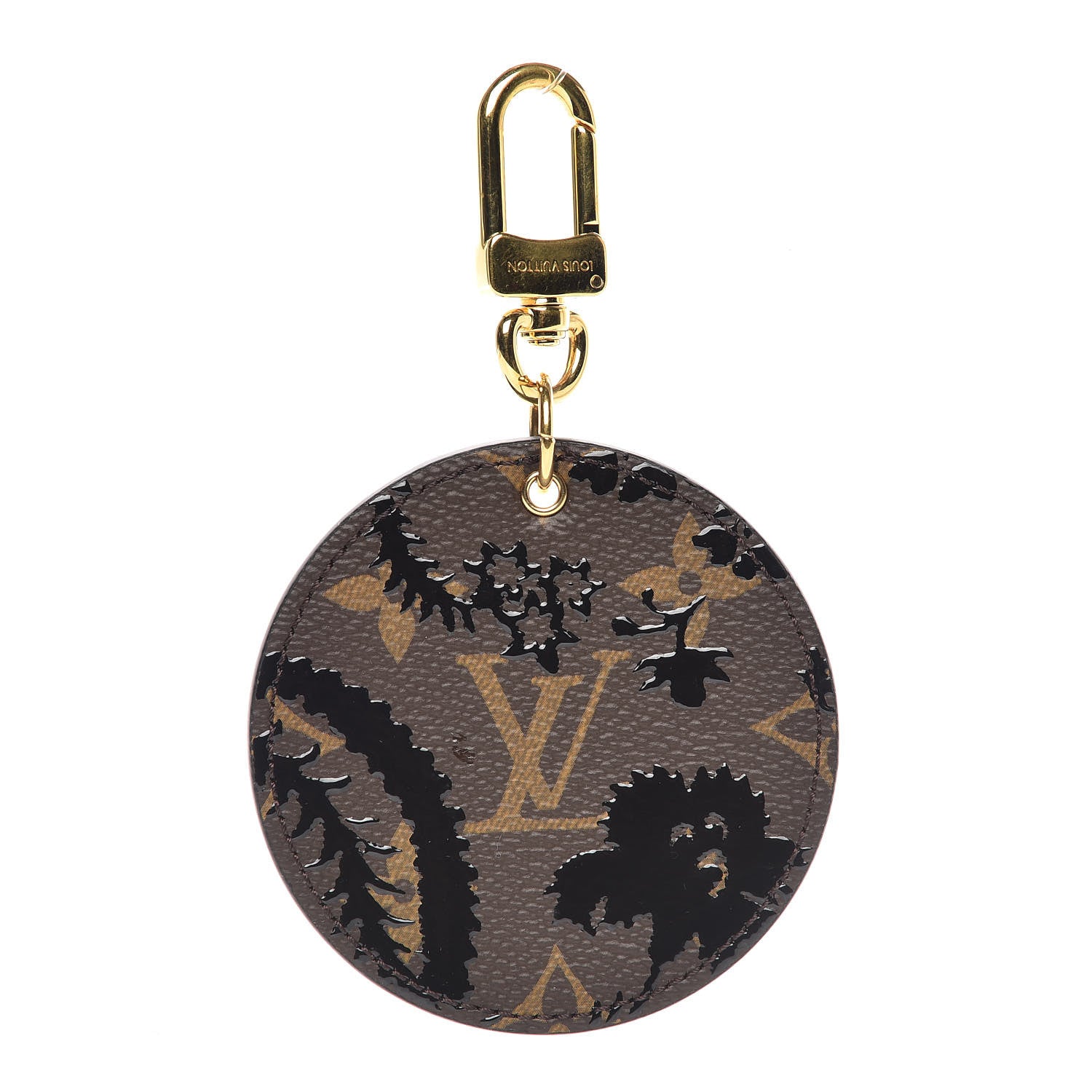 Louis Vuitton Monogram Blossom Bag Charm Key Holder Black 1 of 4