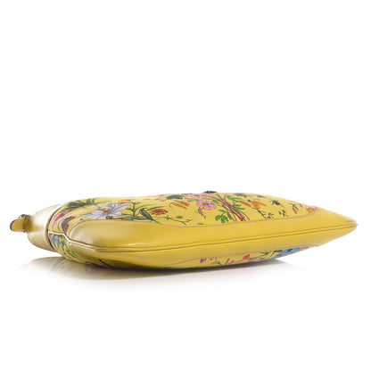 Gucci Canvas Floral Flora Jackie O Bouvier Hobo Yellow 4 of 7