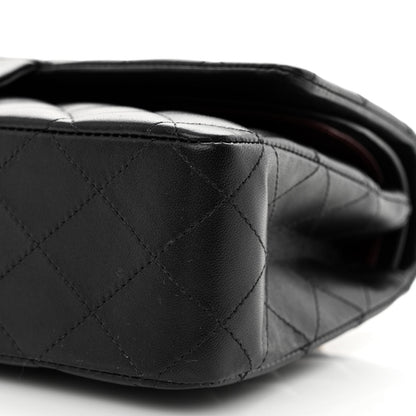 Chanel Lambskin Quilted Medium Double Flap Black 9 of 11