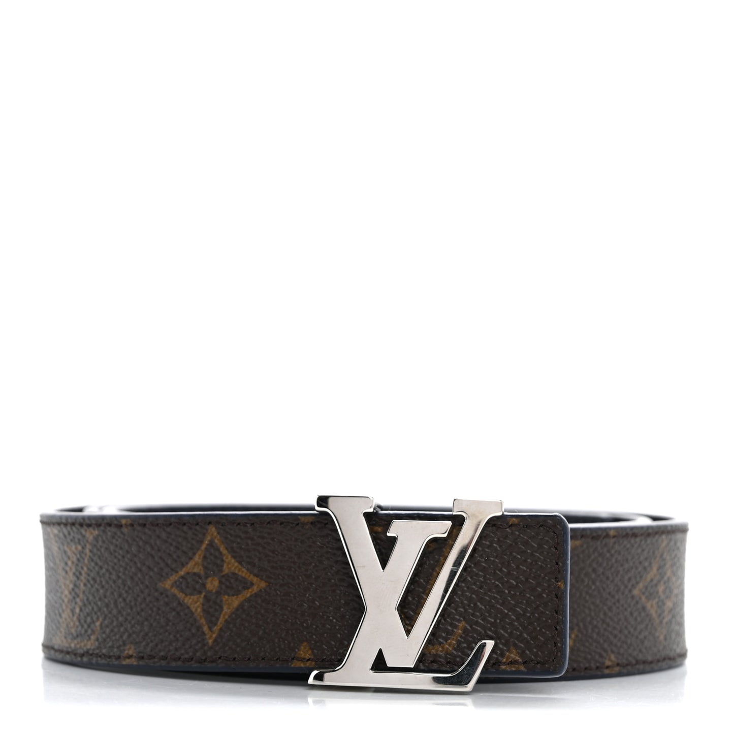 Calfskin Monogram 30mm LV Initiales Reversible Belt 90 36 Blue