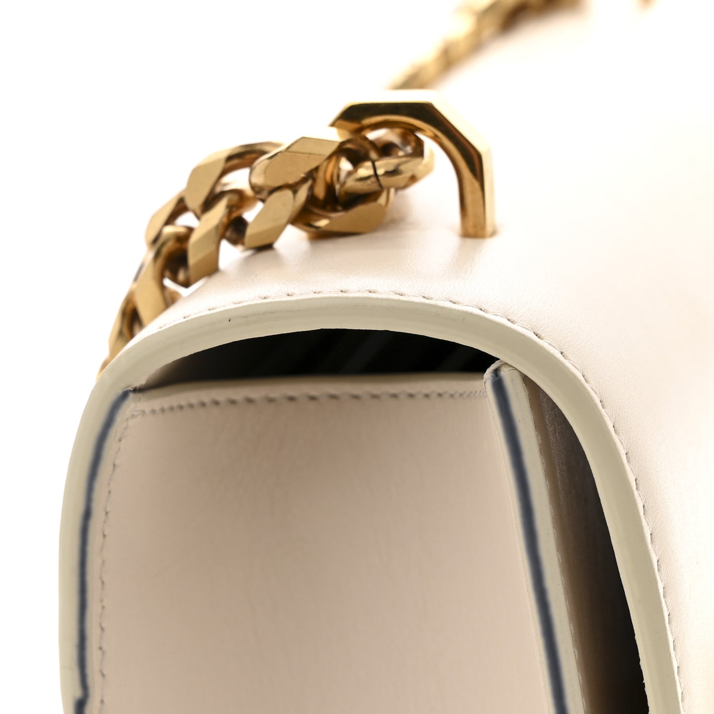 Calfskin Knuckle Crossbody White