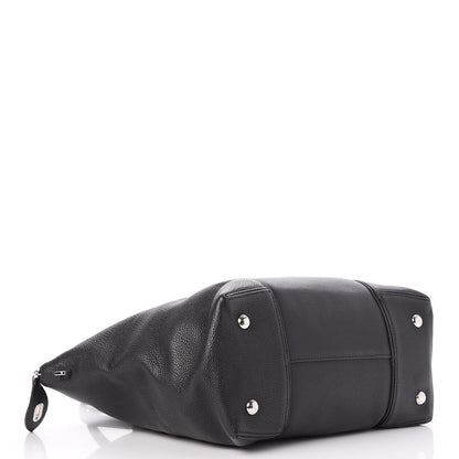 Louis Vuitton Veau Cachemire Soft Lockit MM Black 4 of 16