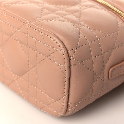 Christian Dior Lambskin Cannage Micro Vanity Case Rose Des Vents 9 of 9