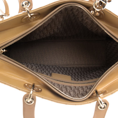 Christian Dior Patent Cannage Large Lady Dior Beige 4 of 4