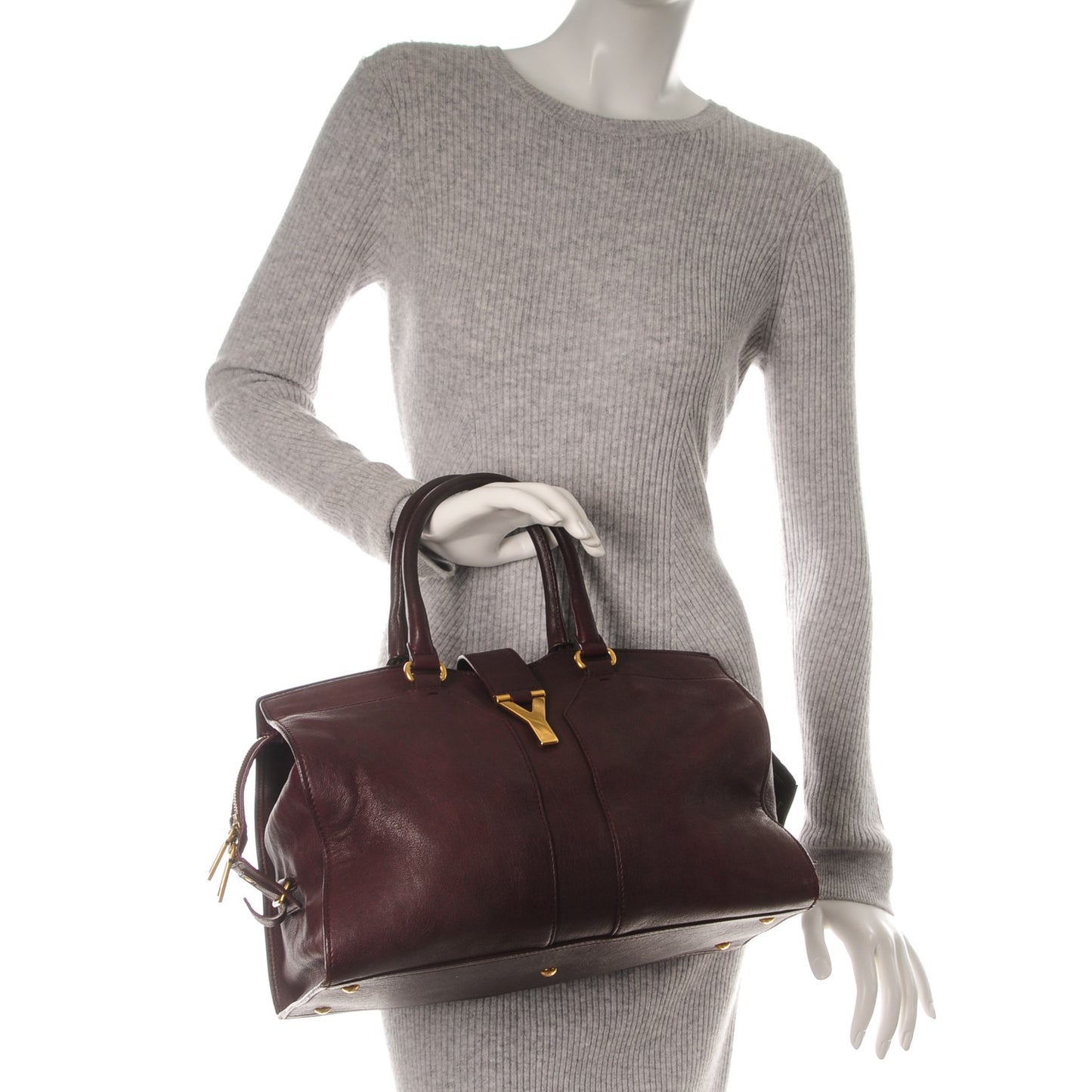 Sheepskin Medium Cabas ChYc Plum