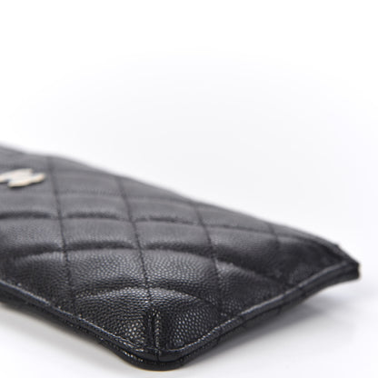 Chanel Caviar Quilted Classic Flat Wallet Pouch Black 5 of 9