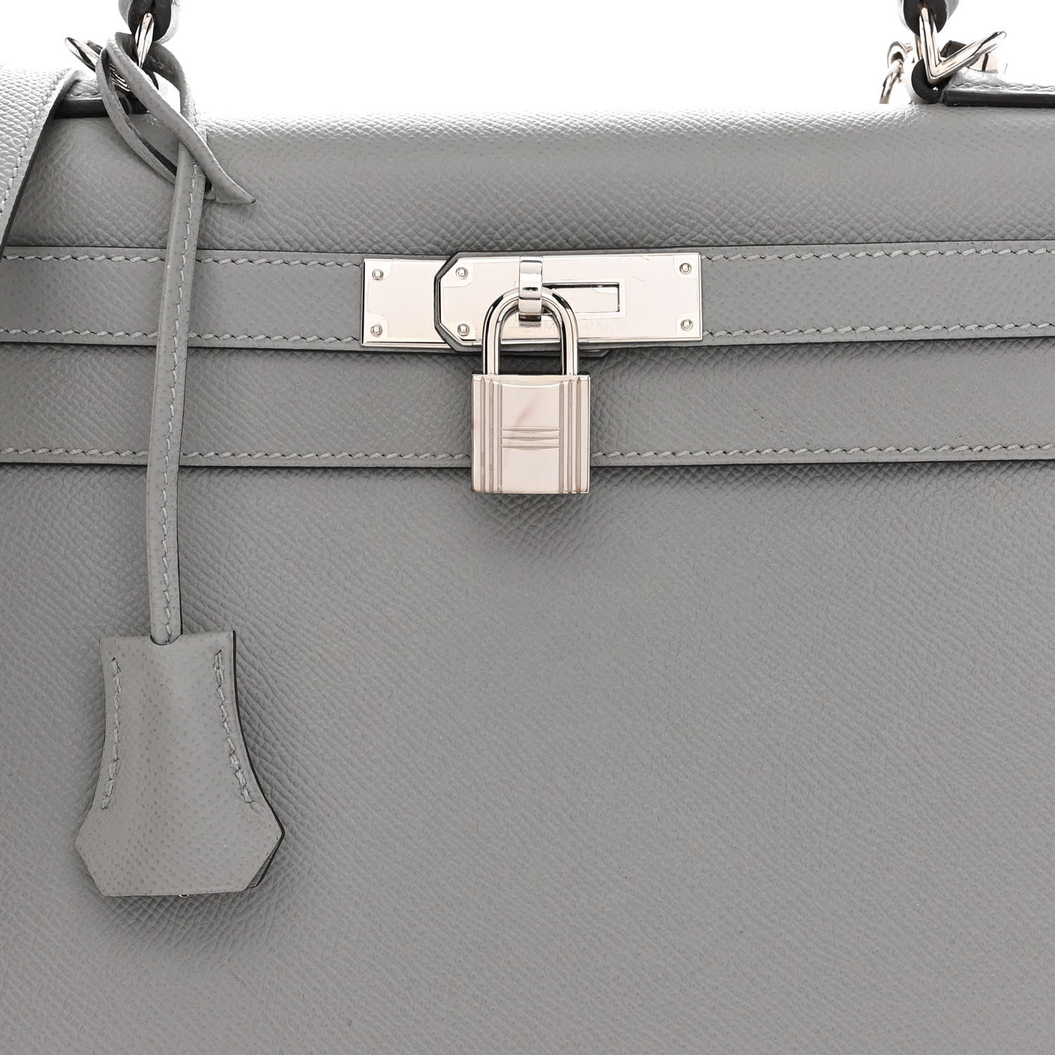 Hermes Epsom Kelly Sellier 28 Gris Mouette 8 of 11