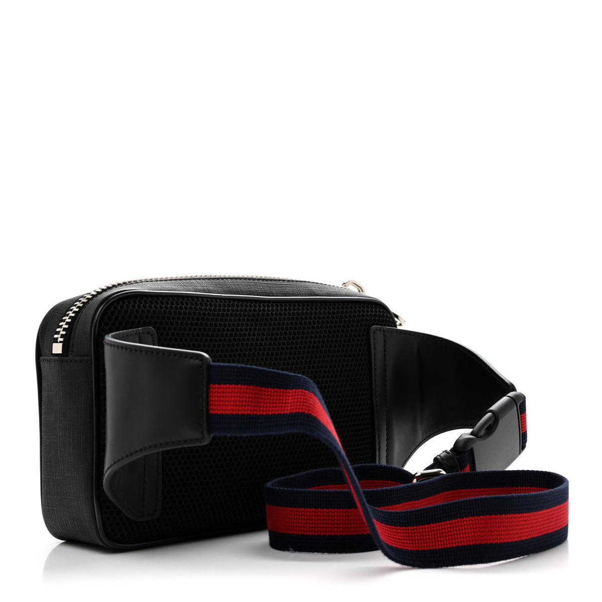 Gucci Soft GG Supreme Monogram Web Belt Bag Black Grey 3 of 10
