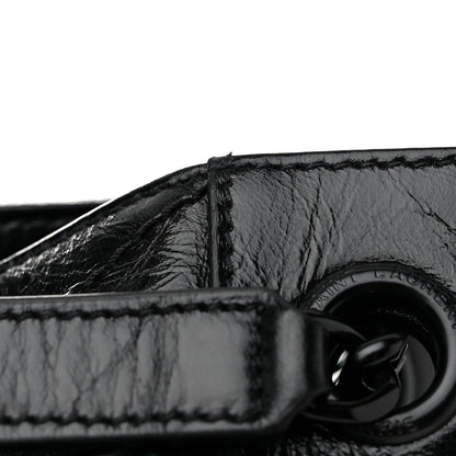 Saint Laurent Crinkled Calfskin Matelasse Monogram Large Niki Shopper Tote Black 11 of 12
