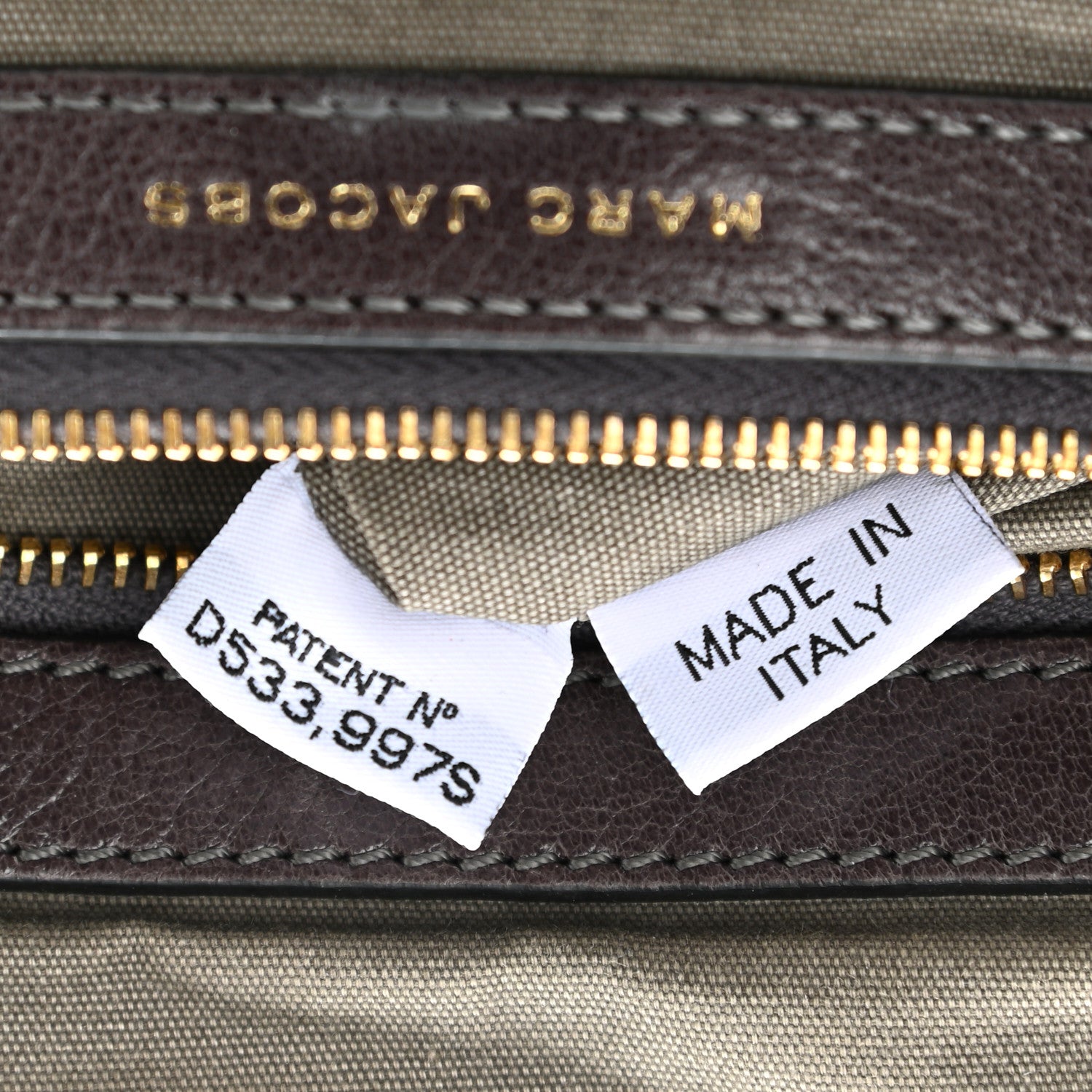 Marc Jacobs Calfskin Quilted Stam Brown 9 of 21