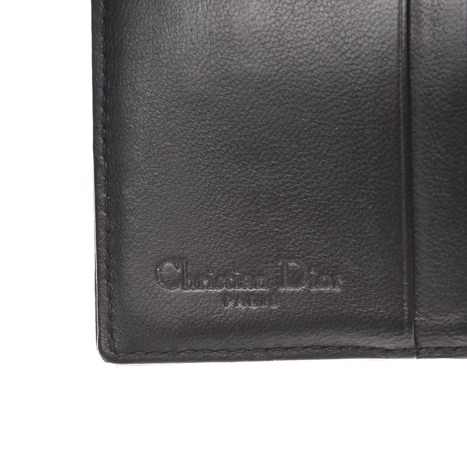 Christian Dior Lambskin Cannage Lady Dior Eden Wallet Black 6 of 7