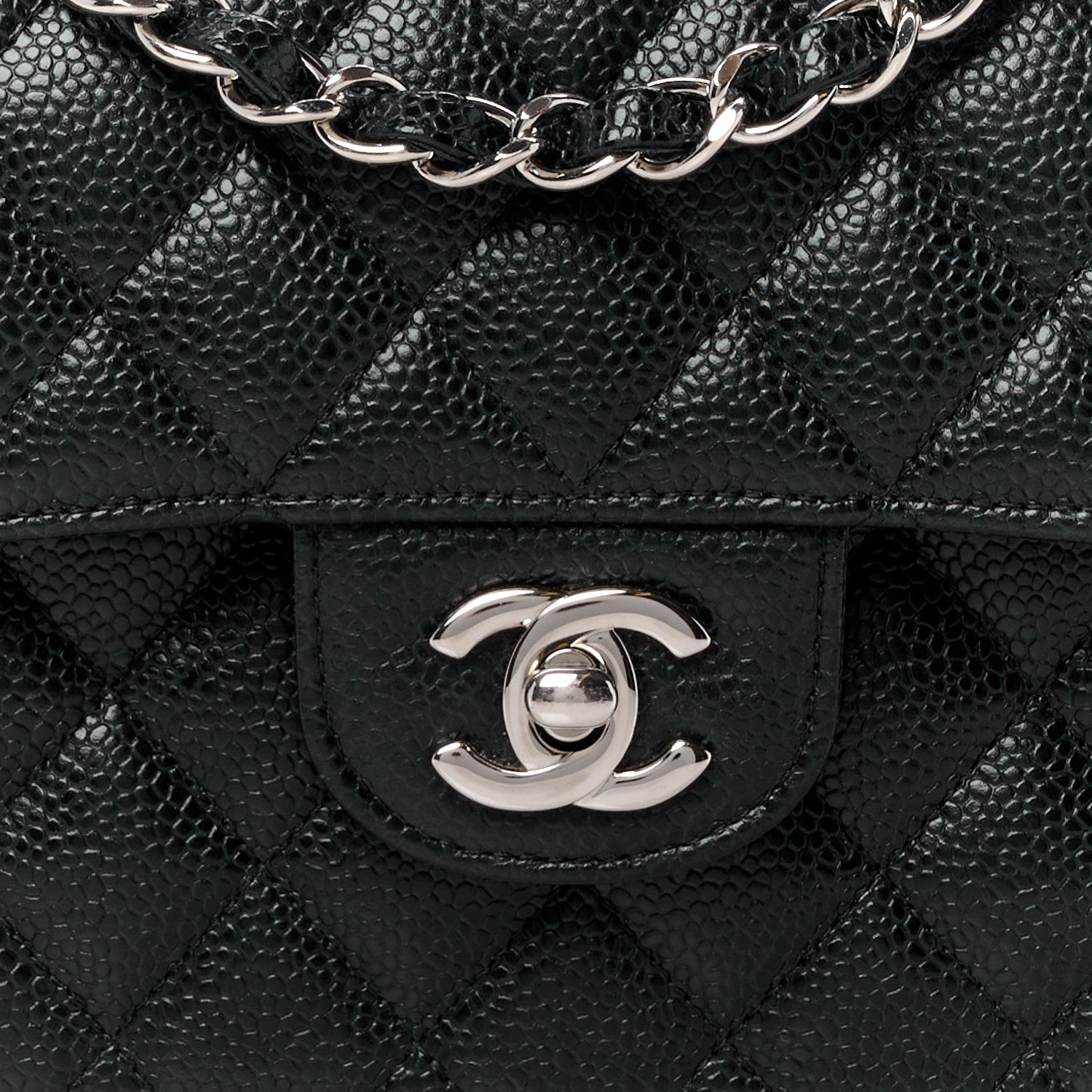 Chanel Caviar Quilted Small Double Flap Black 9 of 14
