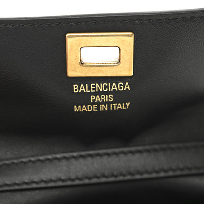 Balenciaga Natural Smooth Calfskin Nano Rodeo Top Handle Handbag Black 6 of 11
