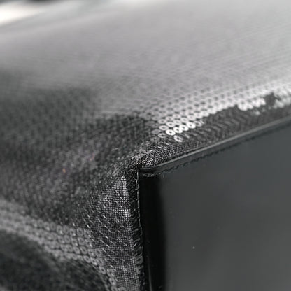 Prada Mesh Sequin Spazzolato Logo Tote Black 11 of 11