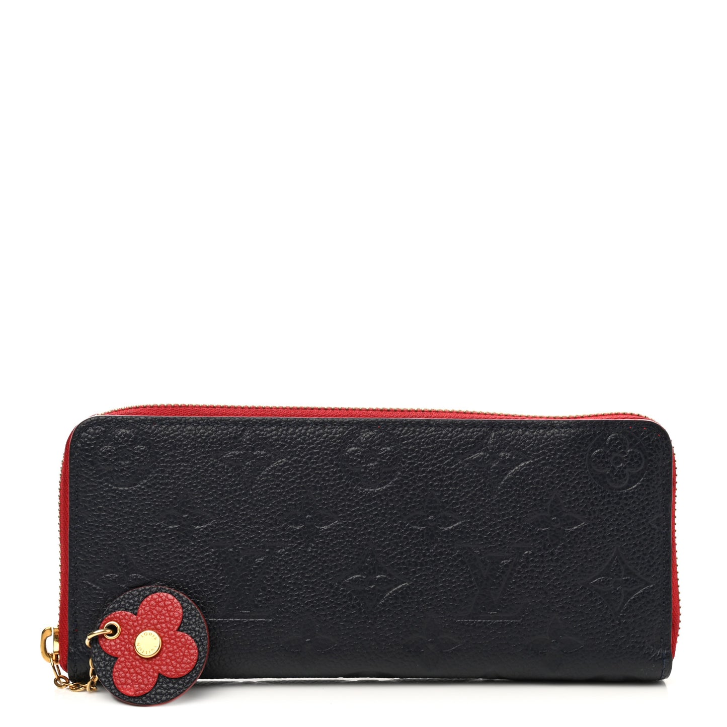 Empreinte Blooming Flowers Clemence Wallet Marine Rouge