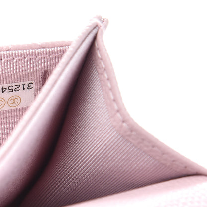 Chanel Caviar Quilted Flap Card Holder Wallet Light Pink 8 of 8