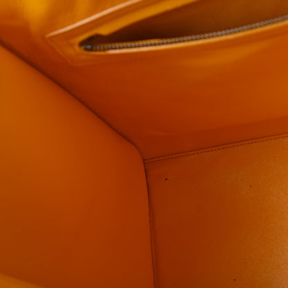 Celine Grained Calfskin Medium Phantom Luggage Saffron 26 of 29
