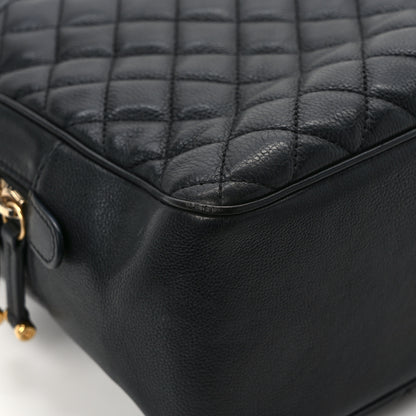 Chanel Calfskin Quilted CC Medium Vanity Case Black 11 of 14