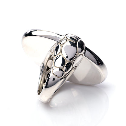 John Hardy Sterling Silver Pebble Oval Ring 6 of 6