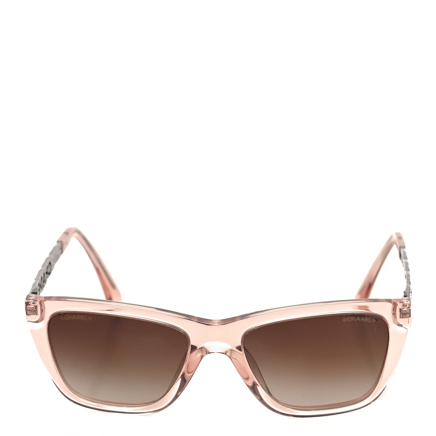 Chanel Acetate Metal Rectangle Sunglasses 5442 Pink 2 of 8