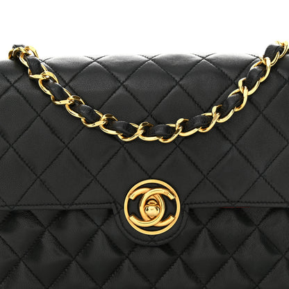 Chanel Lambskin Quilted Small Single Flap Bag Black 9 of 11