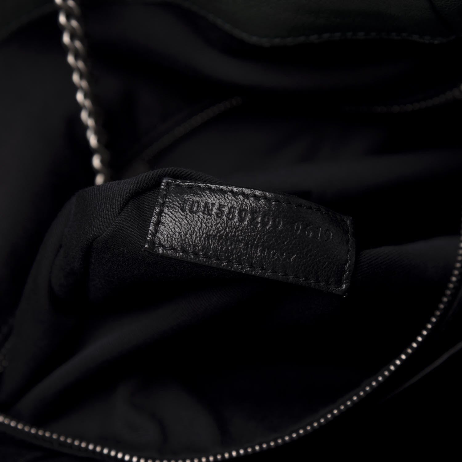 Saint Laurent Vintage Lambskin Chevron Monogram Medium Nolita Dark Green 9 of 10
