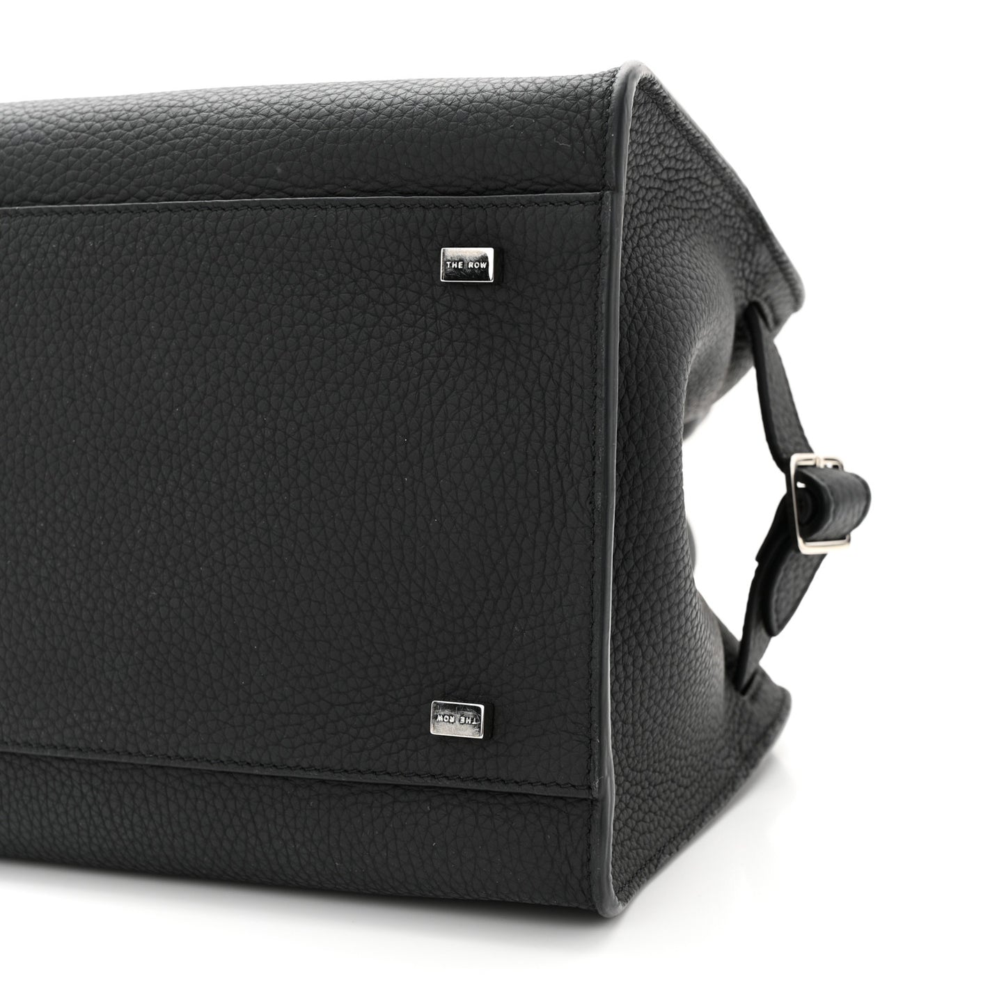 Grained Calfskin Soft Margaux 10 Bag Black