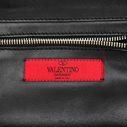 Valentino Garavani Vitello Small Rockstud Tote Black 6 of 11