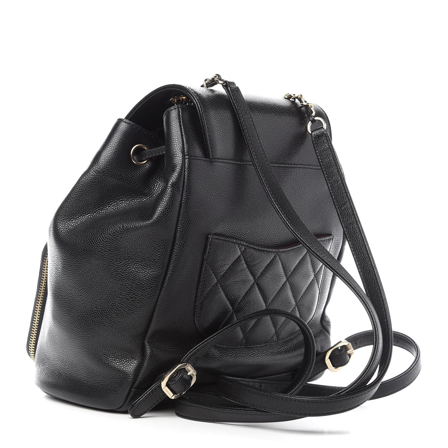 Caviar Quilted Business Affinity Backpack Black