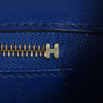 Hermes Taurillon Clemence Birkin 35 Bleu de Prusse 21 of 23